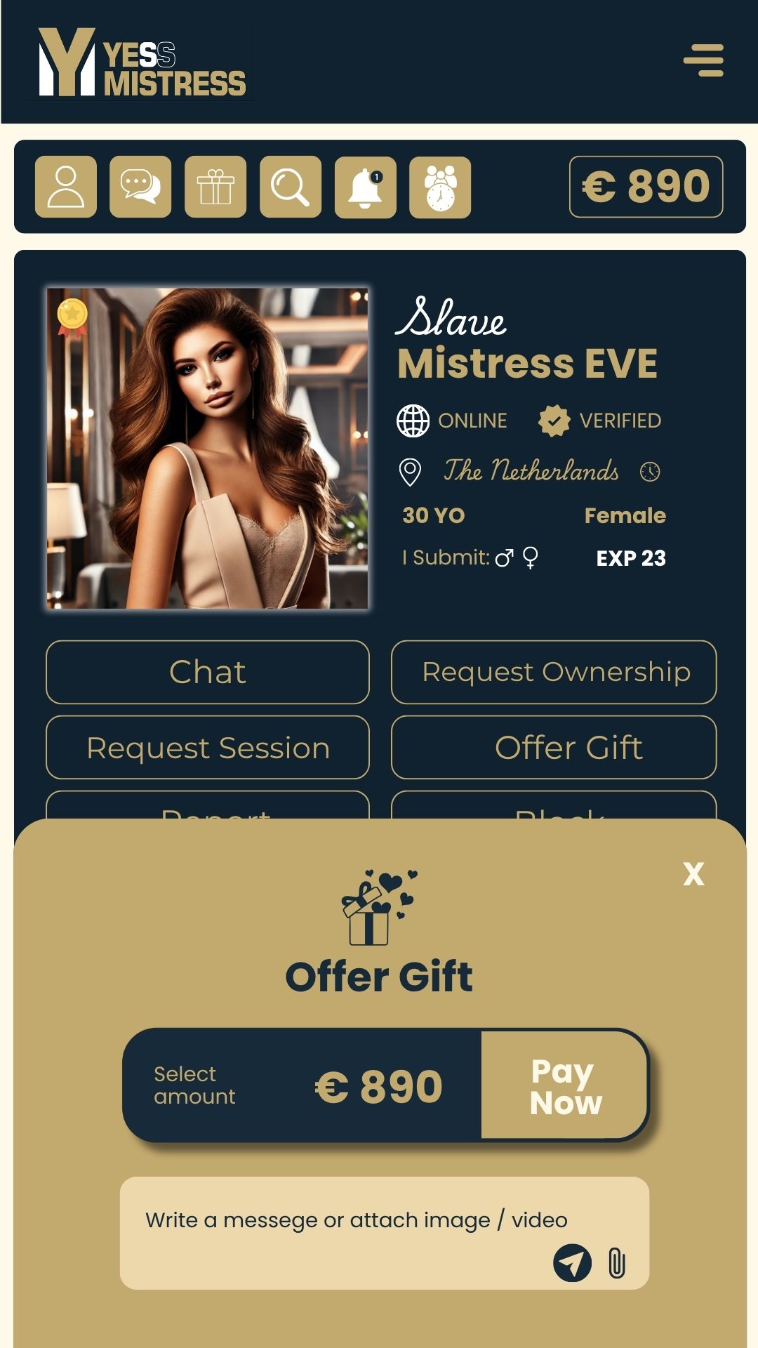 YessMistress platform