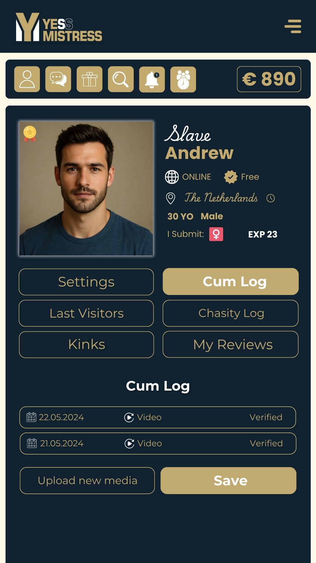 YessMistress platform